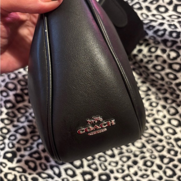 COACH Black Leather Chain Shoulder Bag/Crossbody - Picture 3 of 7